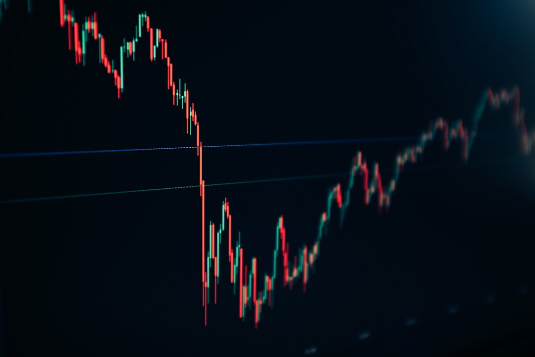 Grafik candlestick pasar saham